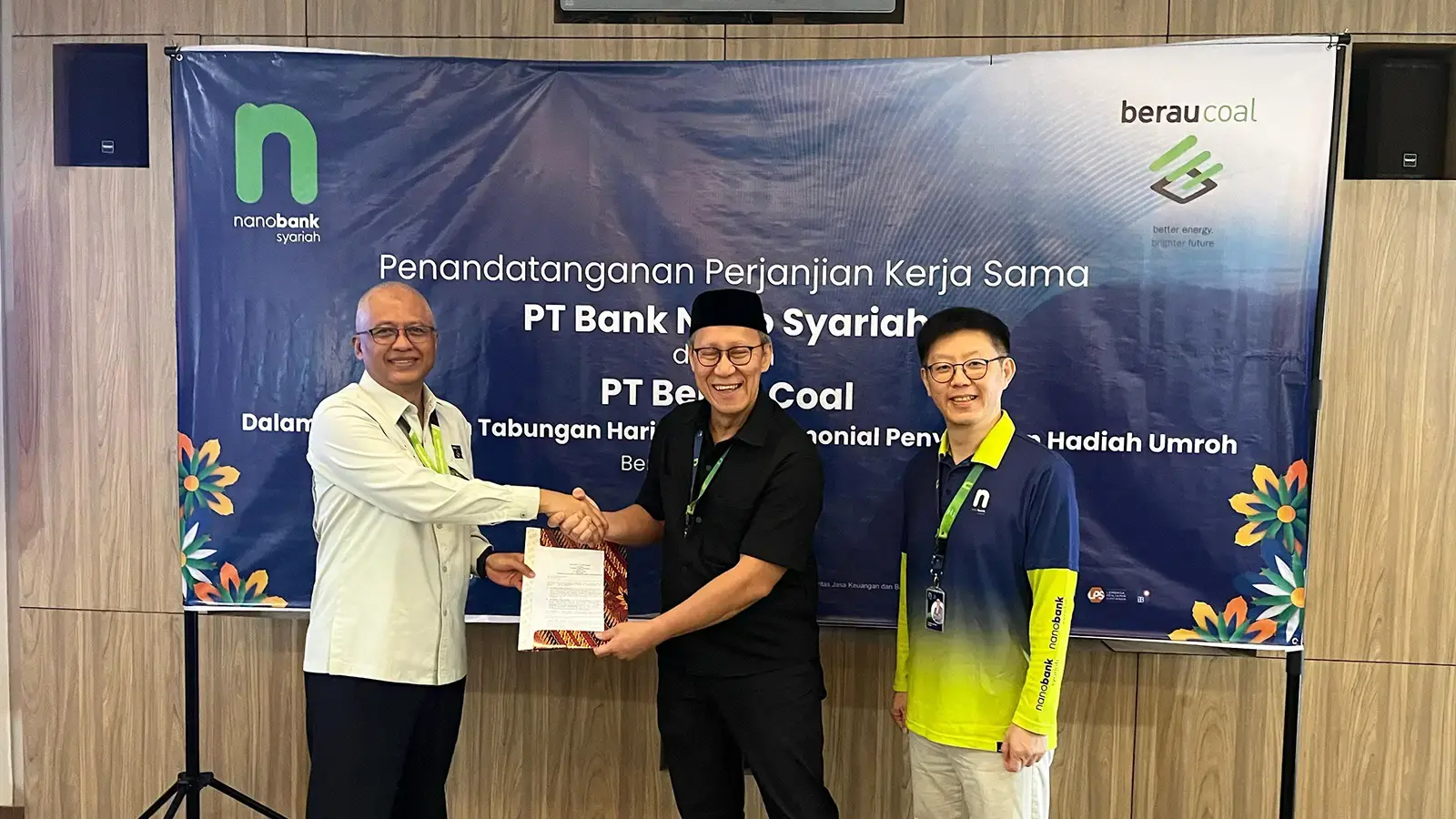 Nanobank Syariah dan PT Berau Coal Resmi Jalin Kerja Sama Pengelolaan Dana Tabungan Hari Tua (THT)