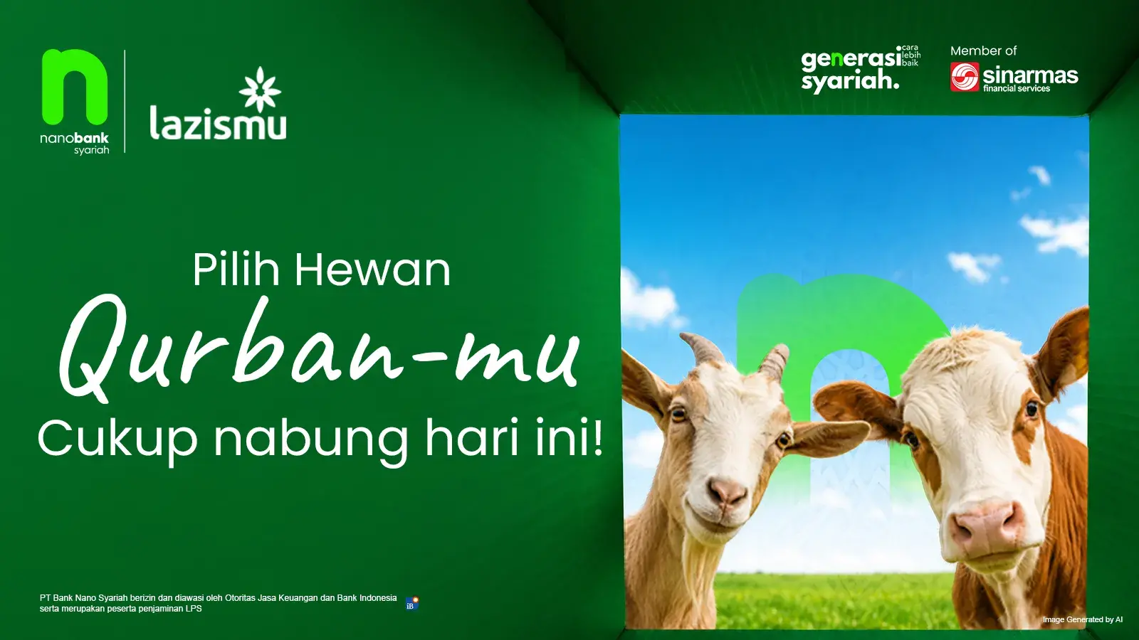 Pilih Hewan Qurban-mu Hari Ini, Cukup Nabung!