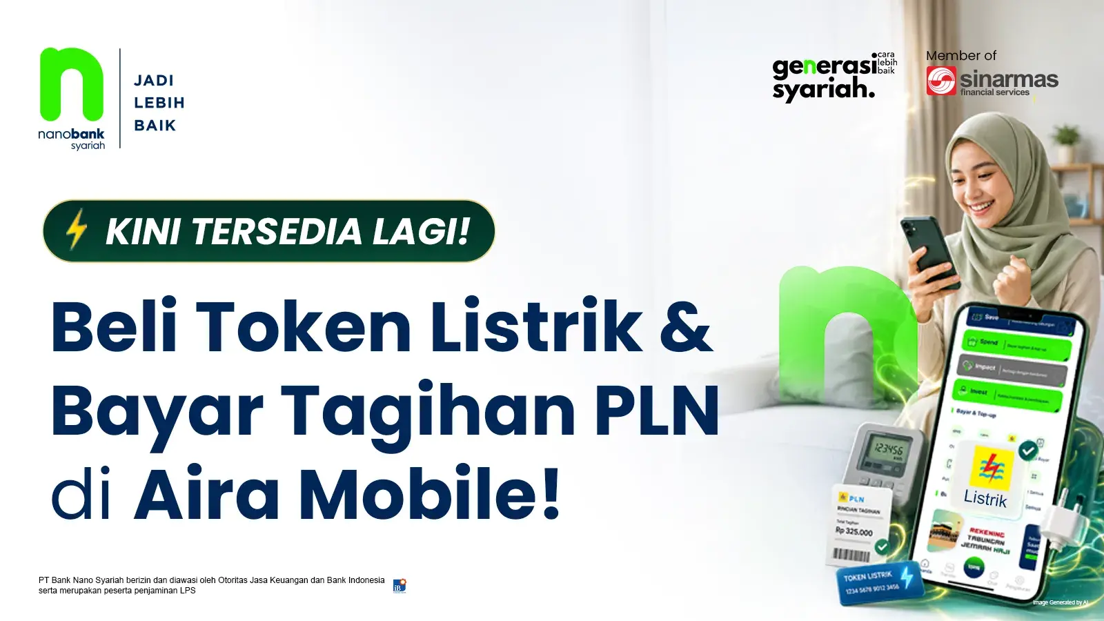 Beli Token Listrik & Bayar Tagihan PLN Kini Sudah Bisa Lagi di Aira Mobile