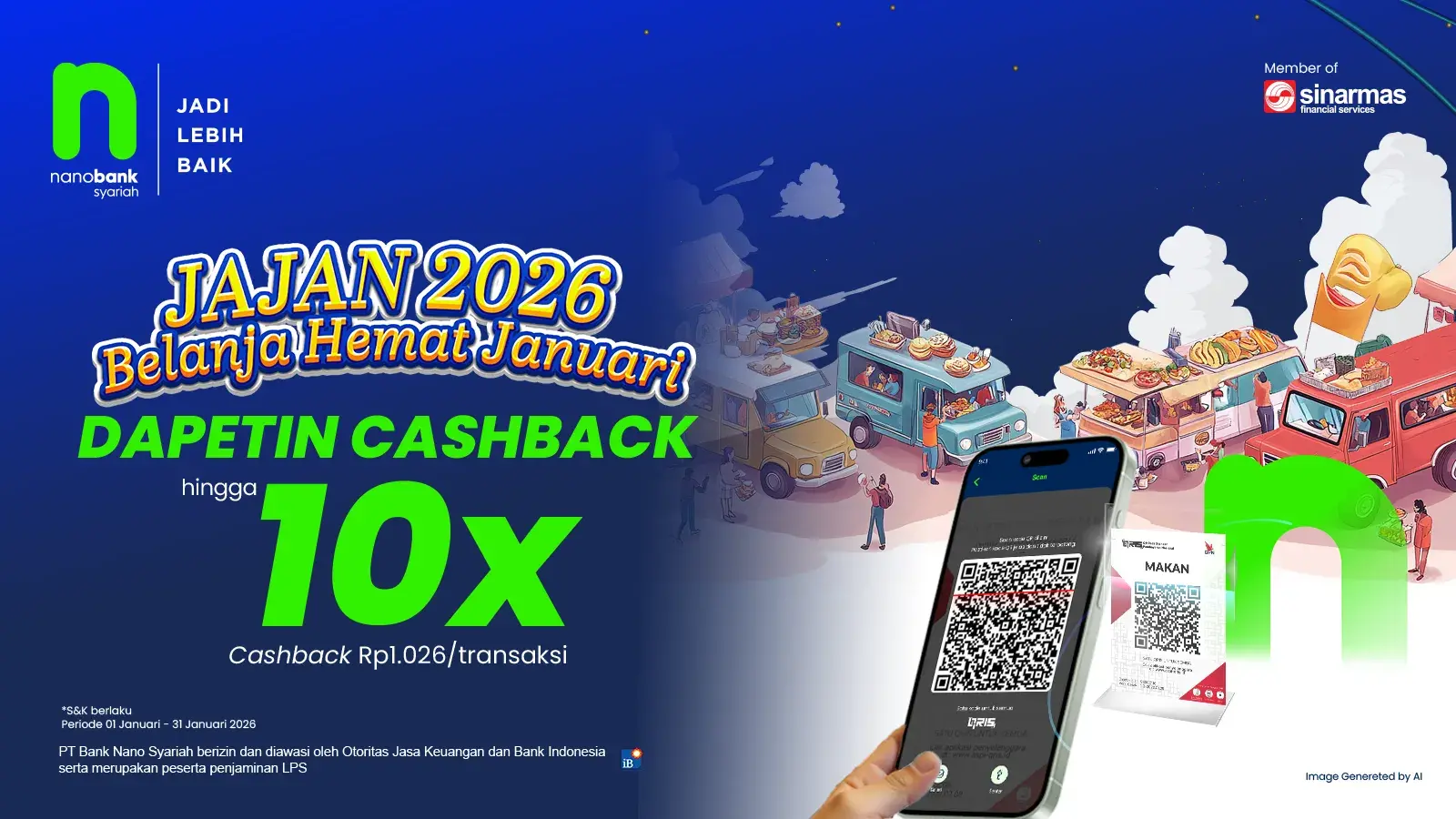 Jajan terus, cashback jalan teruss!