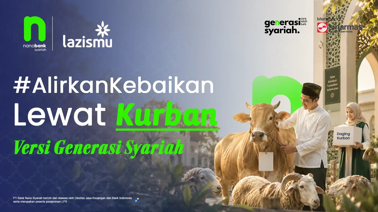 Tunaikan Qurban Online Bersama Nanobank Syariah dan Lazismu