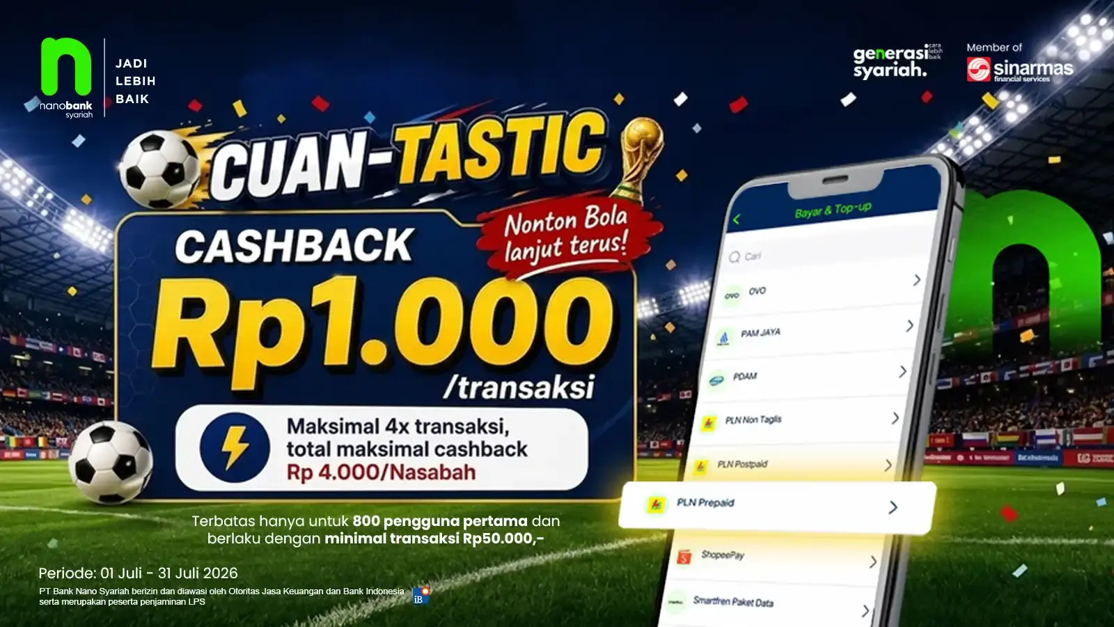 ⚽ CUAN-TASTIC hadir!