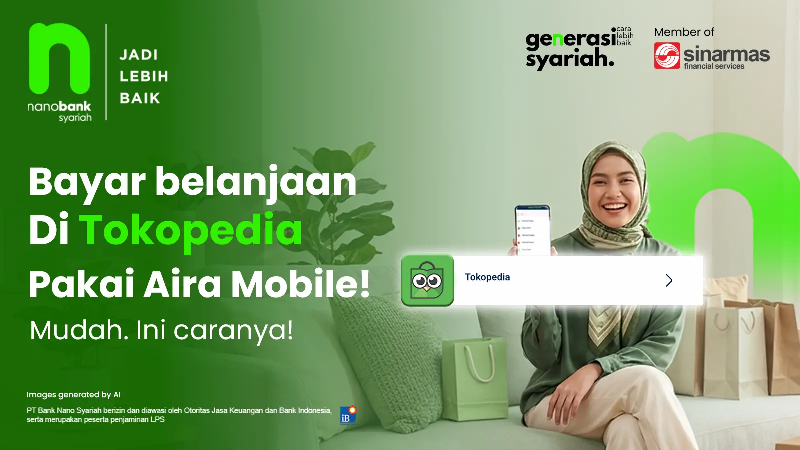 Checkout Keranjang Tokopedia? Bayarnya Pakai Aira Mobile Aja!