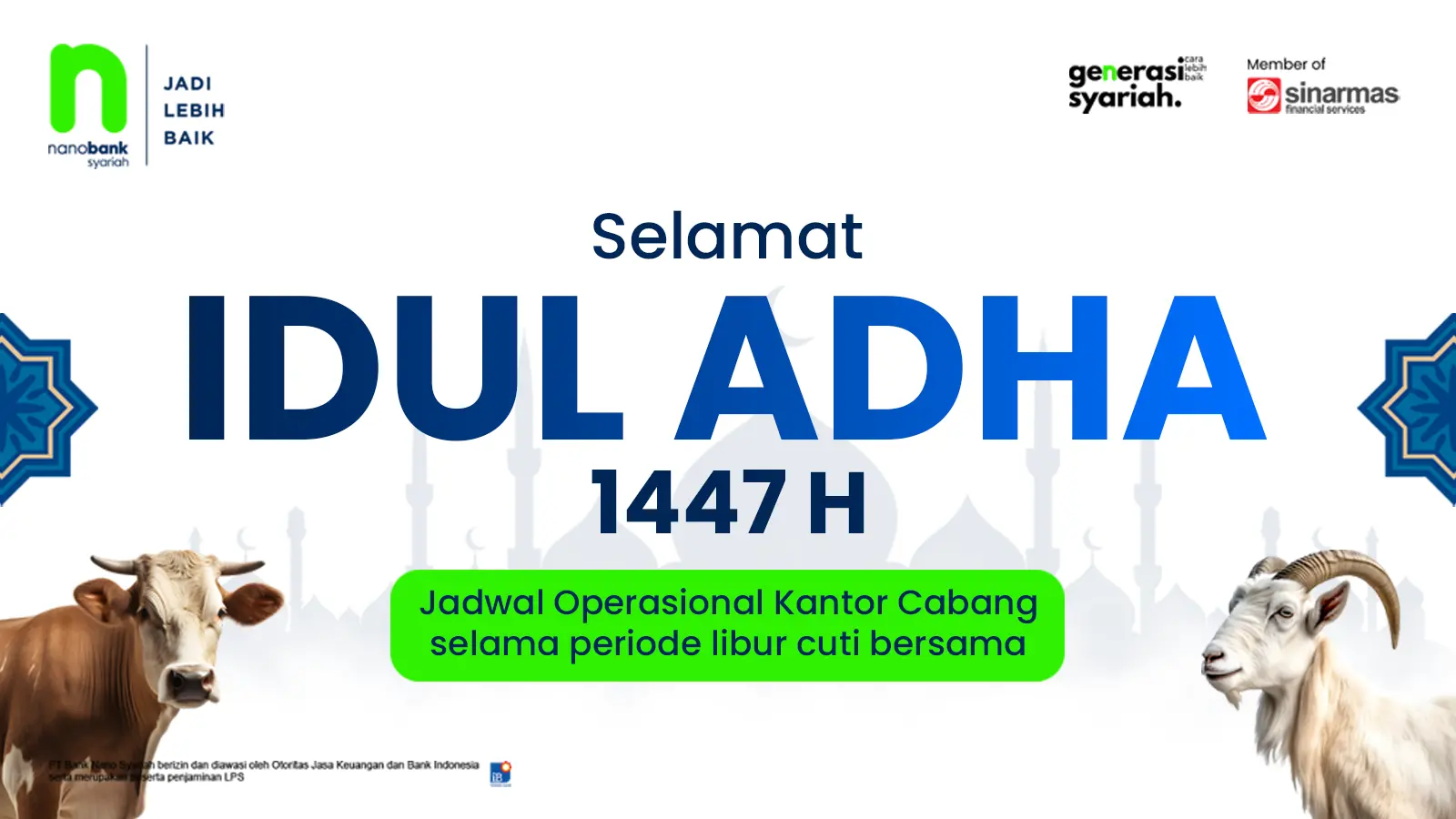 Jadwal Operasional Kantor Cabang Nanobank Syariah