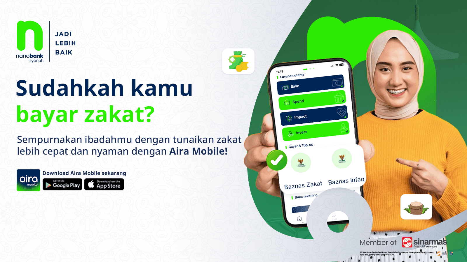 Mudahnya Bayar Zakat Pakai Aira Mobile