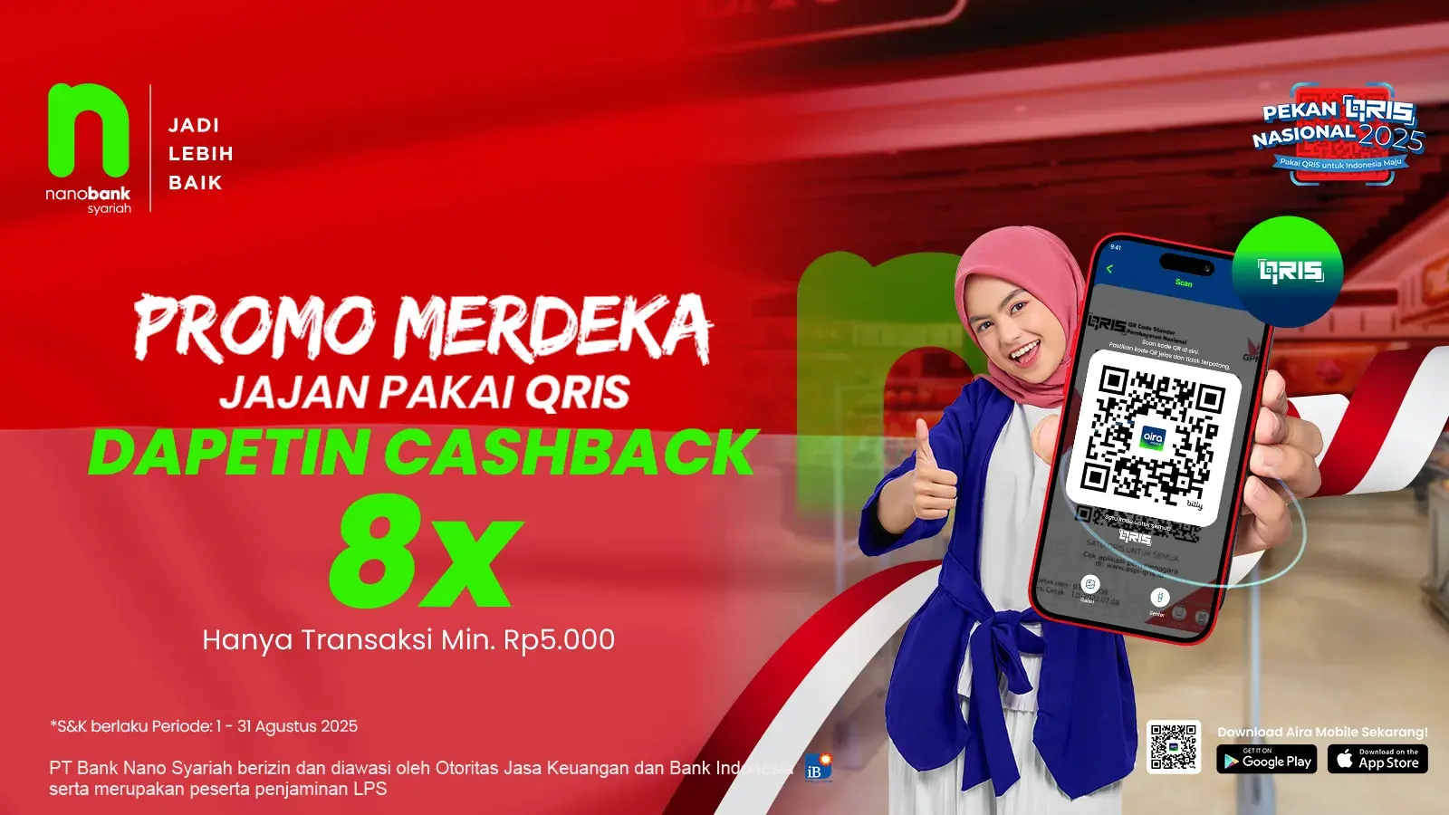 Jajan Pakai QRIS, Dapetin Cashback hingga 8x!