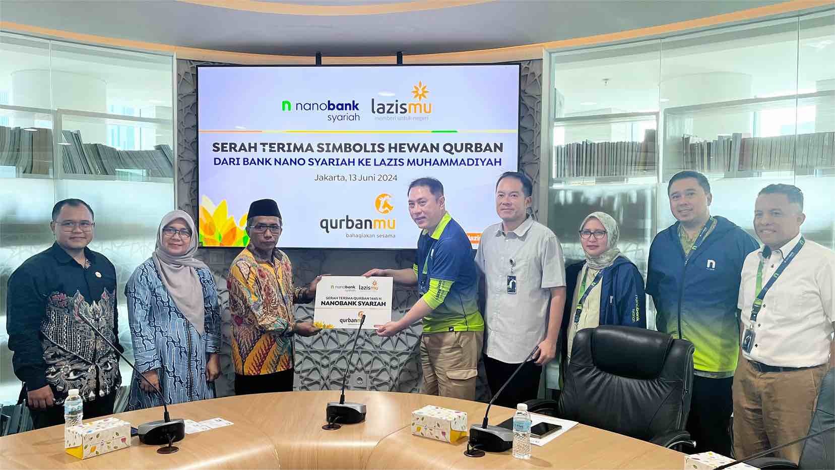 Sambut Iduladha, Nanobank Syariah Salurkan Hewan Qurban ke LAZIS MUHAMMADIYAH